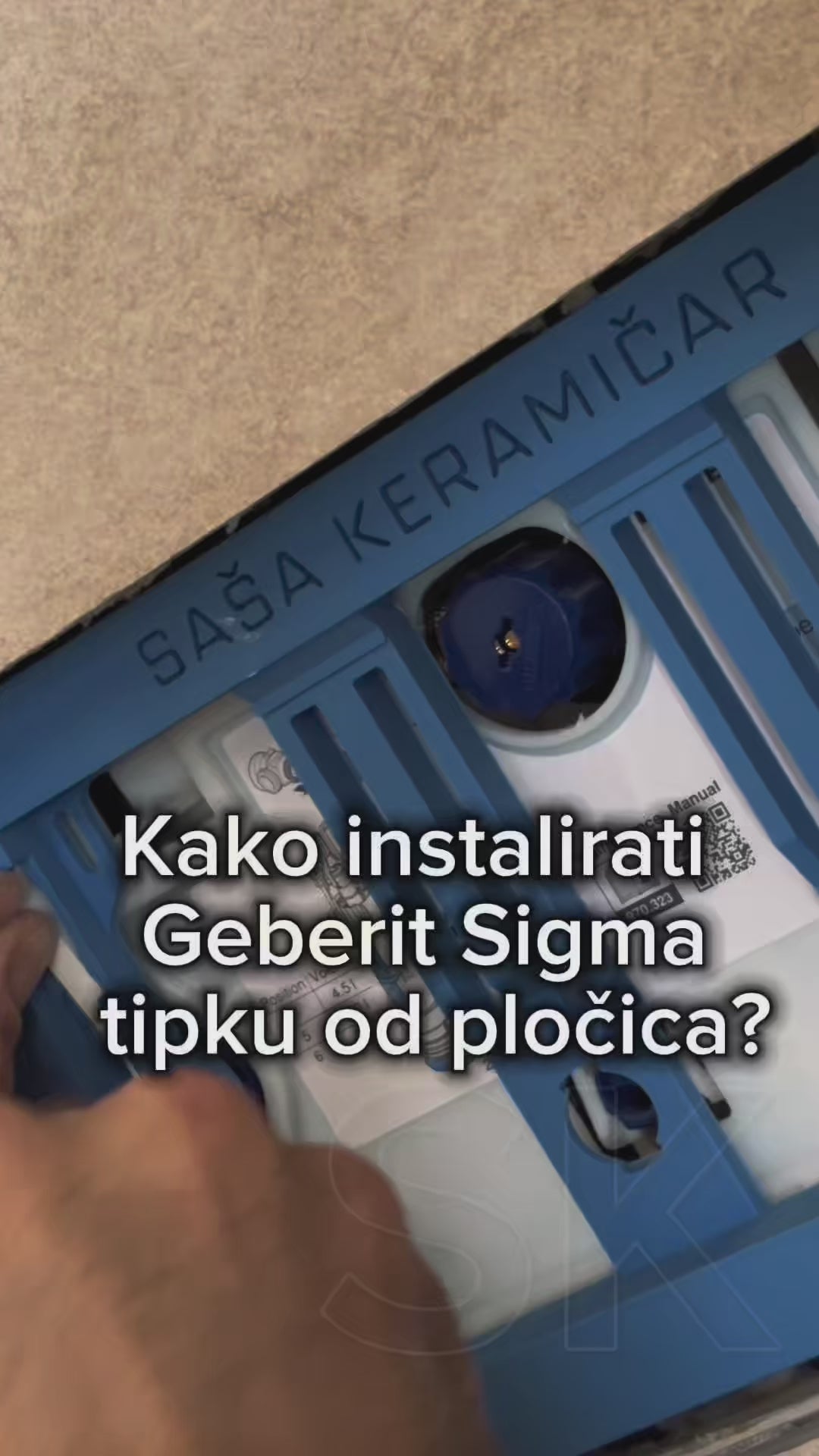 Hidden Toilet Flush Button - Plastic Base for Geberit Flush Plate System